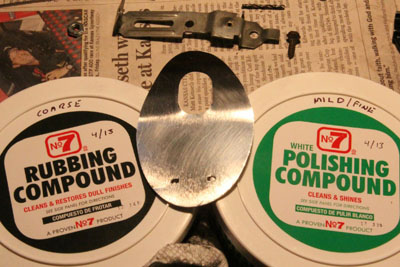 Finished reflector, polished to a nice shine.